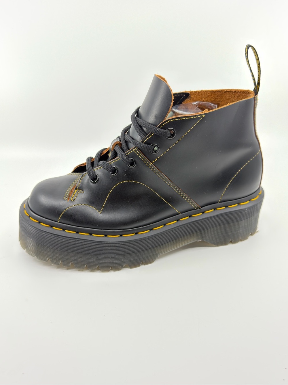 Dr. Martens Church Platform Monkey Boots in black leather SZ 7. (US Male 6). - Picture 5 of 10
